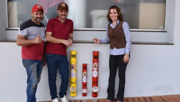 Copercana recebe instalação do Projeto Caramelo de comedouros e bebedouros para animais de rua