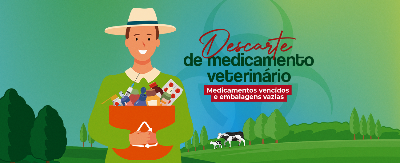 Campanha de arrecadação de frascos vazios de medicamentos de uso veterinário