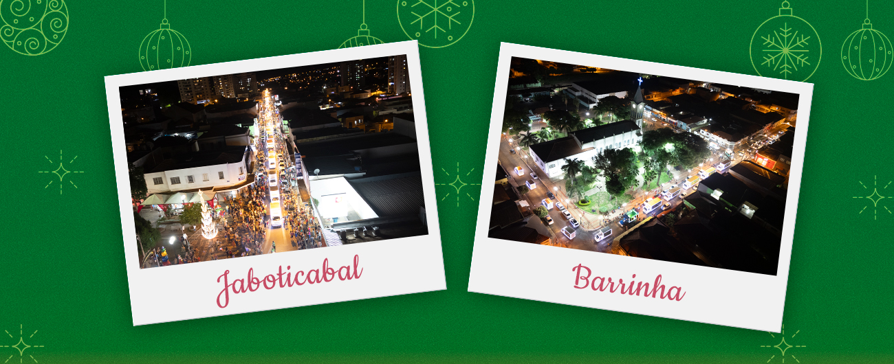 Carreata Natal Encantado Copercana leva magia às ruas de Jaboticabal e Barrinha