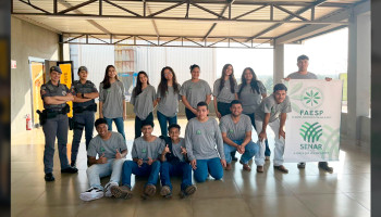 Alunos do Jovem Agricultor do Futuro participam de palestra sobre os perigos das drogas