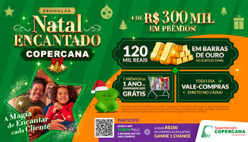 Supermercado Copercana lança a campanha “Natal Encantado” com mais de R$ 300 mil em prêmios 