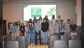 Alunos vencedores de concurso realizado pela Copercana ESG participam de palestra sobre Sustentabilidade