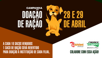 Lojas Copercana se mobiliza em prol dos animais 